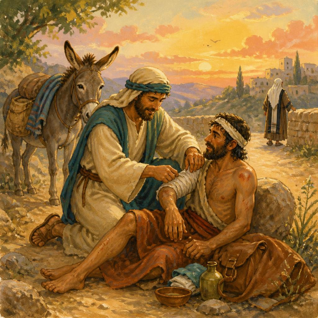 Illustration for The Good Samaritan